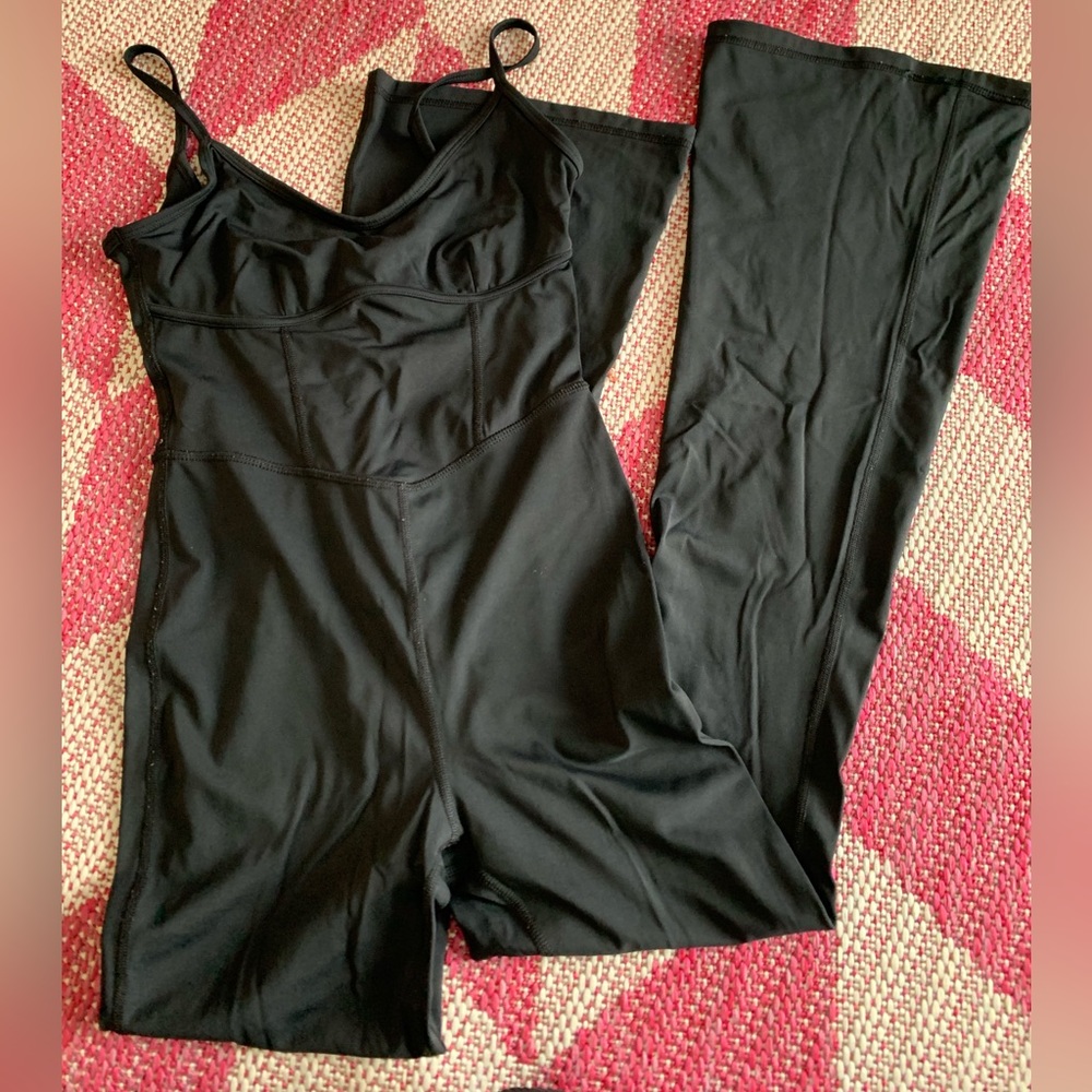 Free people jumpsuit dupe. JoyLab athletic flare jumpsuit.